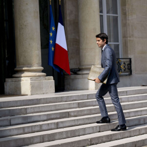 Gabriel Attal - ministre de l Education nationale et de la Jeunesse - Arrivées au conseil des ministres au palais présidentiel de l'Elysée à Paris, France, le 21 juillet 2023. © Jean-Baptiste Autissier/Panoramic/Bestimage