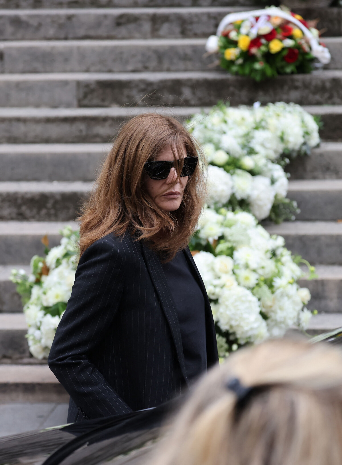 Photo : Chiara Mastroianni - Obsèques de Jane Birkin en l'église Saint ...