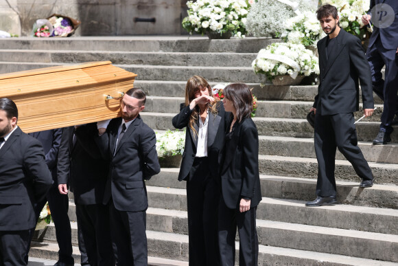 - Sorties des célébrités aux obsèques de Jane Birkin en l'église Saint-Roch à Paris. Le 24 juillet 2023 © Jacovides-KD Niko / Bestimage 