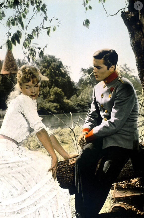 Archives - Alain Delon et Romy Schneider sur le tournage du film "Christine". 1958 