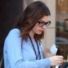 Anne Hathaway, surprise sans maquillage dans les rues de Beverly Hills, mercredi 3 mars.