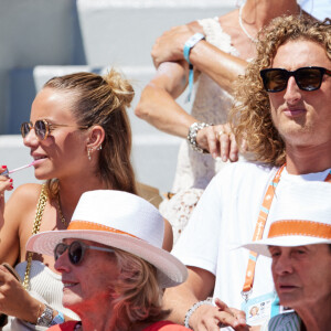 Kiara Amato et Joalukas Noah en tribunes lors des Internationaux de France de tennis de Roland Garros 2023 à Paris, France, le 1er juin 2023. © Jacovides-Moreau/Bestimage 