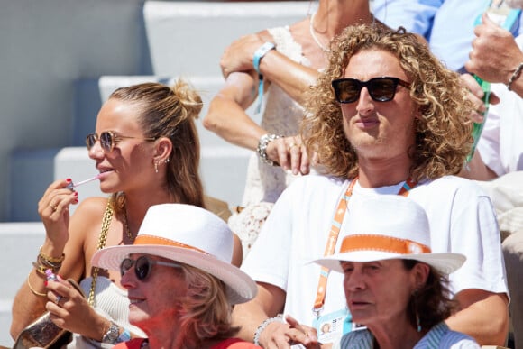 Kiara Amato et Joalukas Noah en tribunes lors des Internationaux de France de tennis de Roland Garros 2023 à Paris, France, le 1er juin 2023. © Jacovides-Moreau/Bestimage 