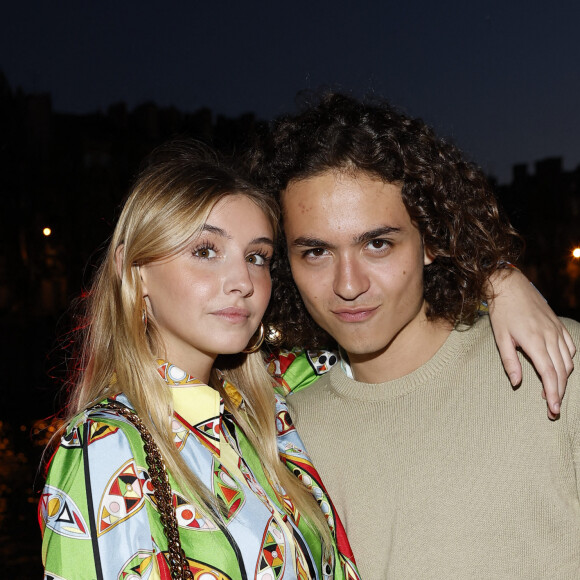 Vittoria de Savoie et un ami lors de la soirée d'anniversaire de Joalukas Noah, fils de Yannick Noah et Isabelle Camus, pour ses 18 ans à Paris le 10 juin 2022. © Cyril Moreau / Bestimage 