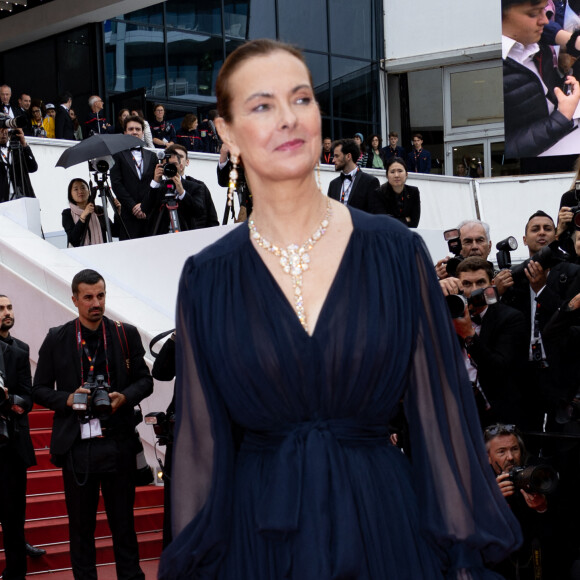 Carole Bouquet - Montée des marches du film " Killers of the flower moon " lors du 76ème Festival International du Film de Cannes, au Palais des Festivals à Cannes. Le 20 mai 2023 © Jacovides-Moreau / Bestimage