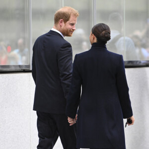 Le prince Harry, duc de Sussex et Meghan Markle, duchesse de Sussex, en visite à New York, le 23 septembre 2021. © Taidgh Barron/Zuma Press/Bestimage 