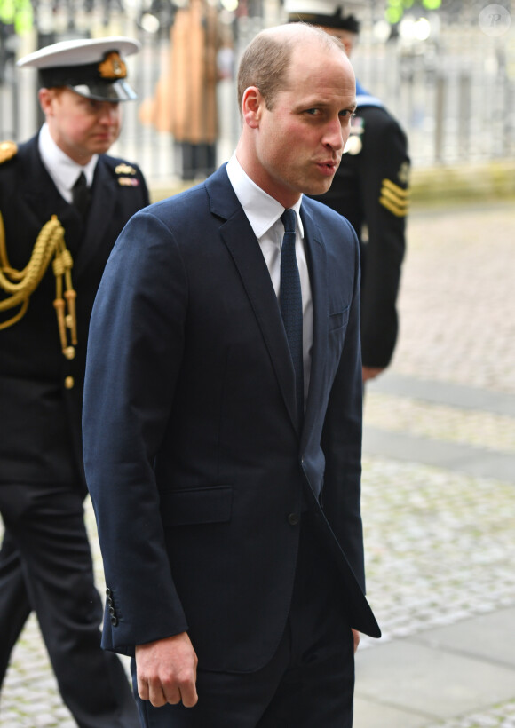 Le prince William, duc de Cambridge - Arrivées de la famille royale d'Angleterre à la messe de "Thanksgiving for the life and work of Sir Donald Gosling" en l'abbaye de Westminster à Londres. Le 11 décembre 2019 