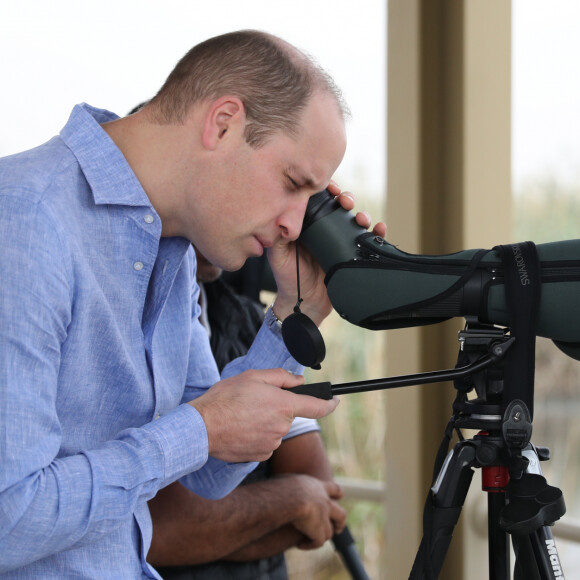 Le prince William, duc de Cambridge - Dans le cadre de sa tournée au Koweït et à Oman, le duc de Cambridge visite la réserve naturelle de Jahra à Koweït pour en savoir plus sur les projets du pays en matière de protection de l'environnement et des défis environnementaux. Koweït le 2 décembre 2019. 