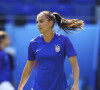 Le couple s'est dit oui en 2015, à l'occasion d'un mariage durant lequel la joueuse a chauffé la piste... 
Alex Morgan (USA) - Finale de la coupe du monde féminine de football, USA vs Pays Bas à Lyon le 7 juillet 2019. Les Etats-Unis ont remporté la finale sur le score de 2 à 0. © Gwendoline Le Goff/Panoramic/Bestimage