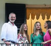 C'est la première fois que la famille royale espagnole visite les jardins d'Afabia.
Le roi Felipe VI, la reine Letizia, les princesses Leonor et Sofia visitent les jardins d'Afabia pendant leurs vacances d'été à Majorque. ©Bestimage