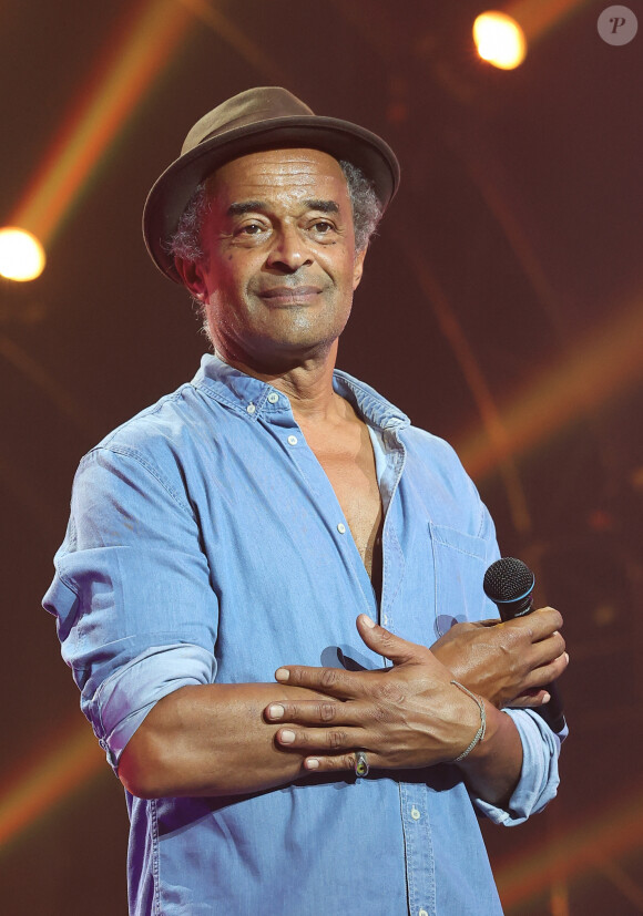 Ce mardi 1er août, l'ex-sportif et chanteur a partagé un peu de son grand bonheur en story Instagram depuis le jacuzzi où il passait du bon temps.
Yannick Noah (parrain du Psychodon) - 5ème édition de l'émission "Psychodon, Unis face aux maladies psychiques" à l'Olympia à Paris le 12 juin 2023. © Coadic Guirec/Bestimage