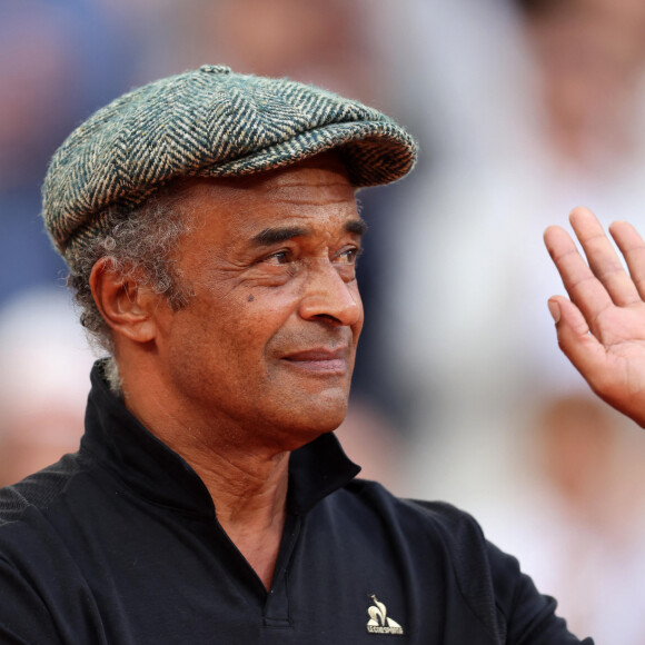 Yannick Noah - Novak Djokovic remporte les Internationaux de France de tennis de Roland Garros 2023 face à Casper Ruud (7-6 [7-1], 6-3, 7-5) à Paris le 11 juin 2023. Novak Djokovic s'adjuge un 23ème titre record en Grand Chelem et dépasse Rafael Nadal, bloqué à 22 titres et forfait cette année. © Jacovides-Moeau/Bestimage