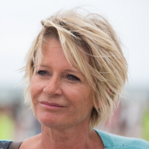 Exclusif - Sophie Davant - Le Secours populaire "Journée des oubliés des vacances" emmène 5.000 enfants franciliens sur les plages chics de Deauville, en Normandie, France © Tiziano de Silva/Bestimage