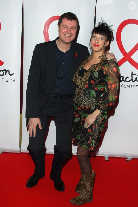Archives - Damien Givelet et Erika Moulet lors du lancement du Sidaction 2010 au Casino de Paris, à Paris le 3 mars 2010.
