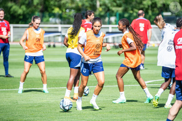 Clara Mateo - Entrainement de l'équipe de France Feminine à Clairefontaine, le 23 juin 2023.