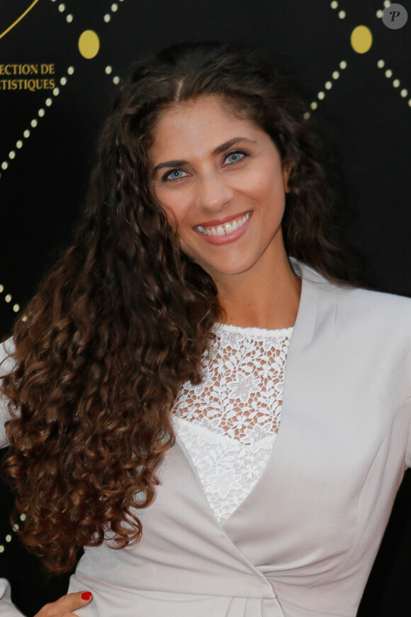 Yasmine Oughlis - Photocall "Prix Gold de la TNT 2015" au théâtre Bobino à Paris, le 9 juin 2015.