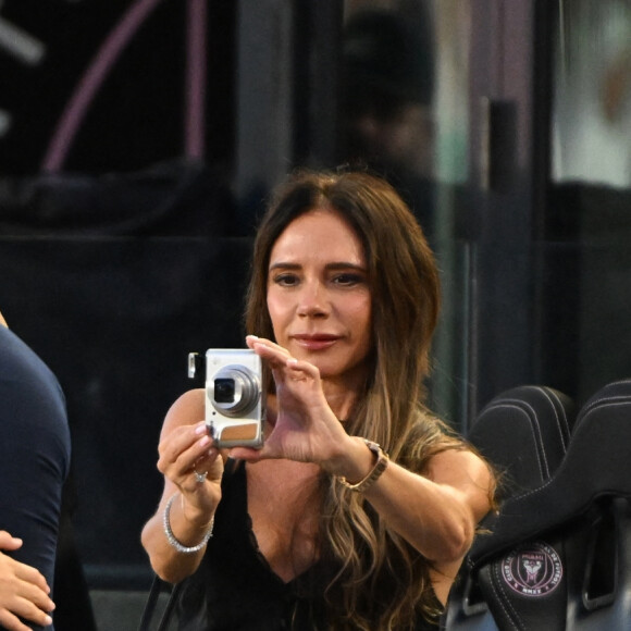 Harper Beckham et Lionel Messi lors des quarts de finale au DRV PNK Stadium à Fort Lauderdale. ©Backgrid USA / Bestimage