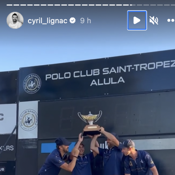 Cyril Lignac remporte une victoire de polo à Saint-Tropez. Instagram