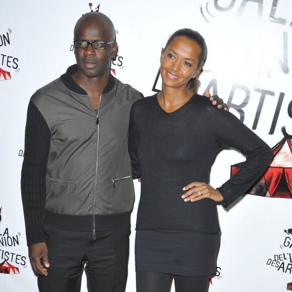 Lilian Thuram, Karine Le Marchand - 51eme Gala de l'Union Des Artistes au Cirque Alexis Gruss a Paris le 12 Novembre 2012.