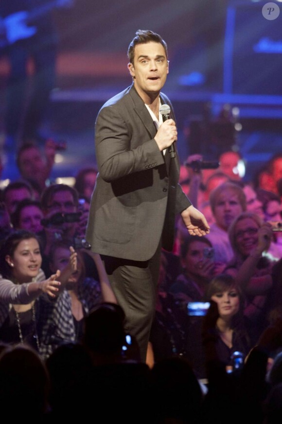 Robbie Williams aux Echo Awards, à Berlin, le 4 mars 2010 !