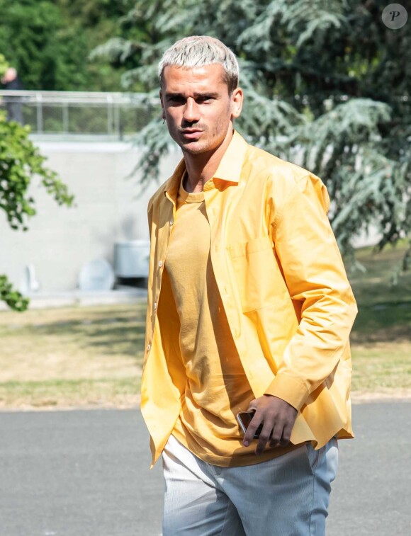 Antoine Griezmann - Les joueurs de l'équipe de France de football arrivent à Clairefontaine pour un entrainement de préparation avant leur prochain match le 16 juin 2023 contre l'équipe de Gibraltar aux Éliminatoires du Championnat d'Europe, le 9 juin 2023.