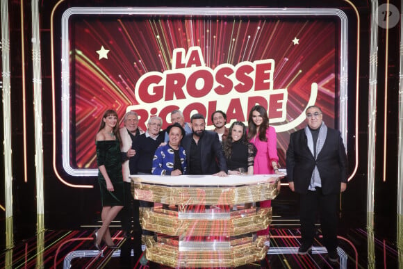 Selon son tourneur, il est dans le coma
Exclusif - Frédérique Bel, Jean-Pierre Castaldi, Michel Boujenah, Booder, Jean-Marie Bigard, Cyril Hanouna, Samuel Bambi, Diane Leyre, Wahid Bouzidi - Enregistrement de l'émission "La grosse rigolade", présentée par Cyril Hanouna et diffusée le 23 mars sur C8 © Jack Tribeca / Bestimage