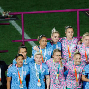 Letizia d'Espagne et sa fille Sofia ont assisté à la finale de la Coupe du monde de football féminin, remportée par l'Espagne contre l'Angleterre (1-0).© Sydney Low/ZUMA Press Wire/Bestimage