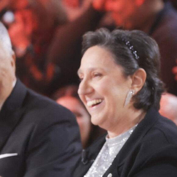 Exclusif - Jean-marie Bigard, Danielle Moreau, Gilles Verdez - Sur le plateau de l'émission TPMP (Touche Pas à Mon Poste) présentée en direct par C.Hanouna et diffusée sur C8 - Paris le 02/01/2023 - © Jack Tribeca / Bestimage