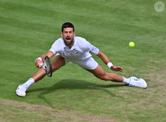 Wimbledon 2023 - Angleterre - Finale simple Messieurs- Victoire de Carlos Alcaraz Espagne contre Novak Djokovic.