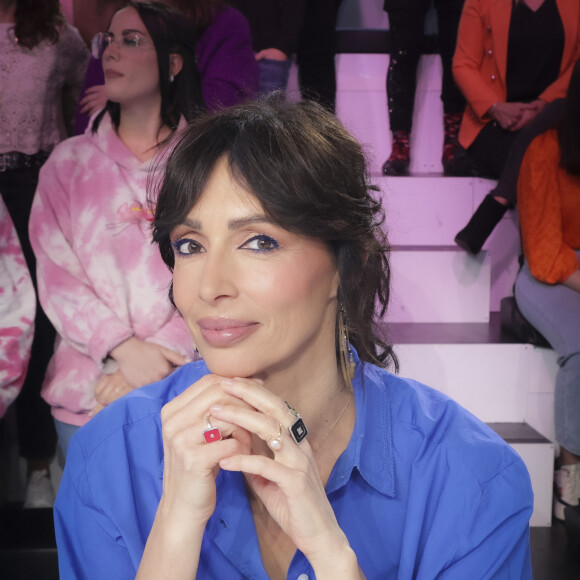 Exclusif - Géraldine Maillet sur le plateau de l'émission Touche pas à mon poste (TPMP) diffusée en direct sur C8 le 3 avril 2023. © Jack Tribeca / Bestimage