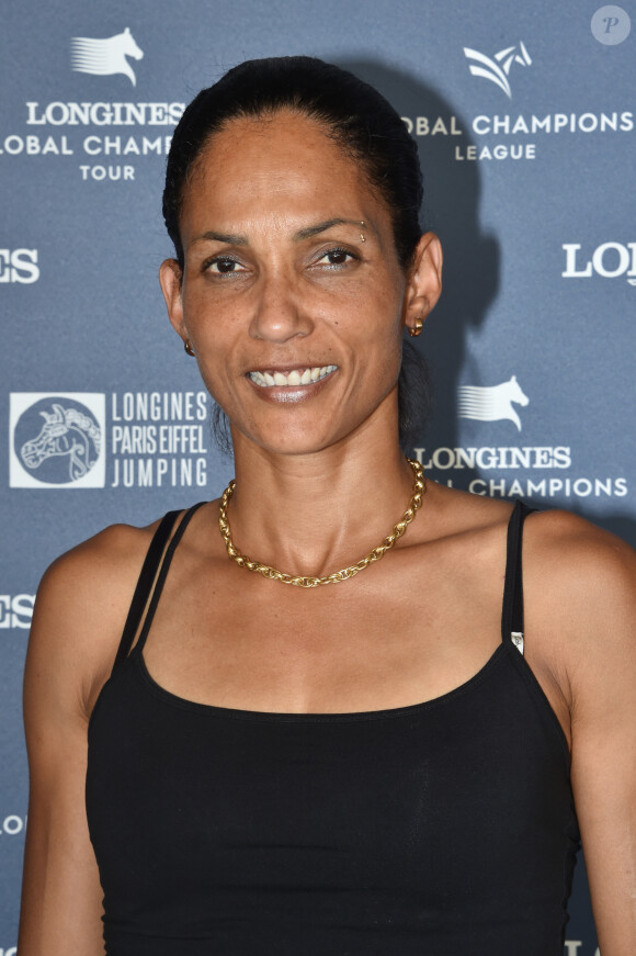 Exclusif - Christine Arron - Photocall lors du Longines Paris Eiffel Jumping au Champ de Mars à Paris, le 7 juillet 2018. © Borde-Veeren/Bestimage