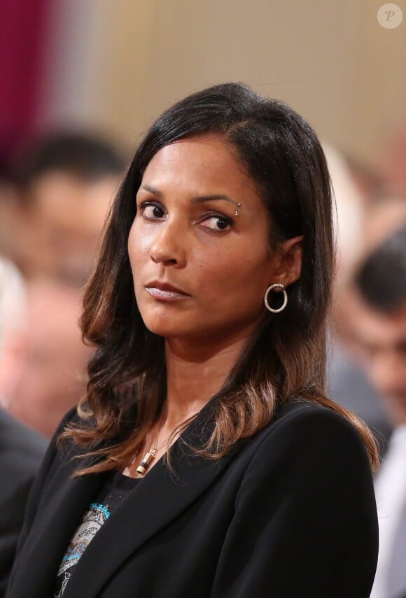 Christine Arron - Remise de decorations a des personnalites sportives au Palais de l'Elysee par le President de la Republique, Francois Hollande a Paris