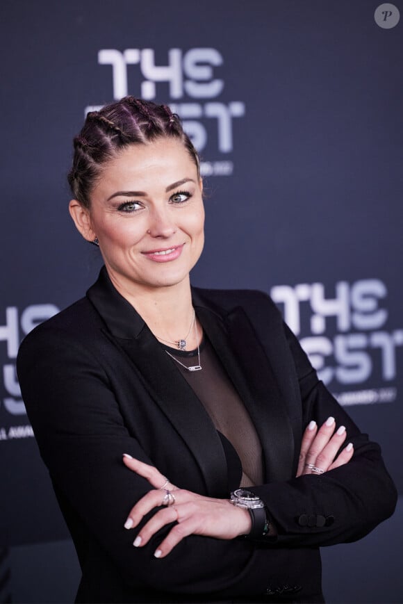 Laure Boulleau - Photocall de la cérémonie des Best FIFA Football Awards à la salle Pleyel à Paris le 27 février 2023. © Cyril Moreau / Bestimage