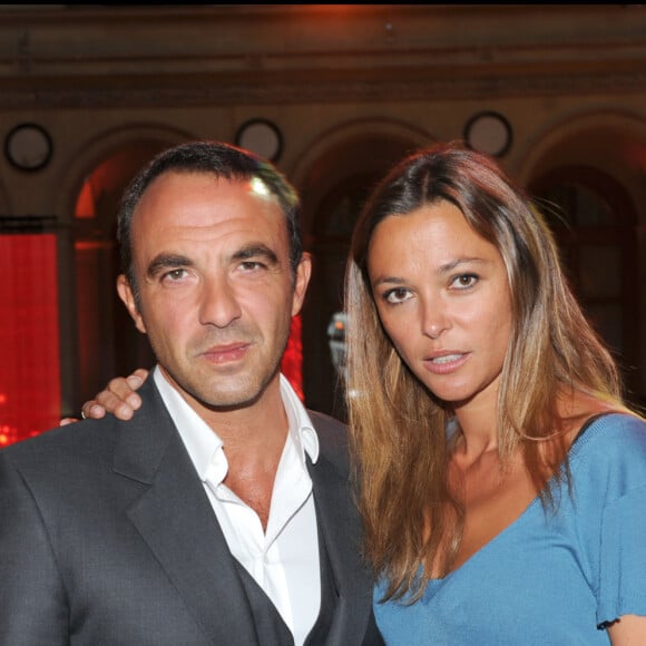 Nikos Aliagas et SANDRINE Quétier - Cocktail de rentrée de  TF2 au Palais Brongniart à Paris. ©Rachid Bellak/ Bestimage