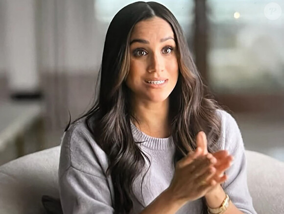 Elle en sera d'ailleurs responsable en septembre, pendant l'absence du couple que l'on dit en crise.
Meghan Markle- Images du documentaire Netflix "Harry & Meghan". 