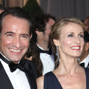Jean Dujardin et Alexandra Lamy lors de la cérémonie des Oscars en 2012
