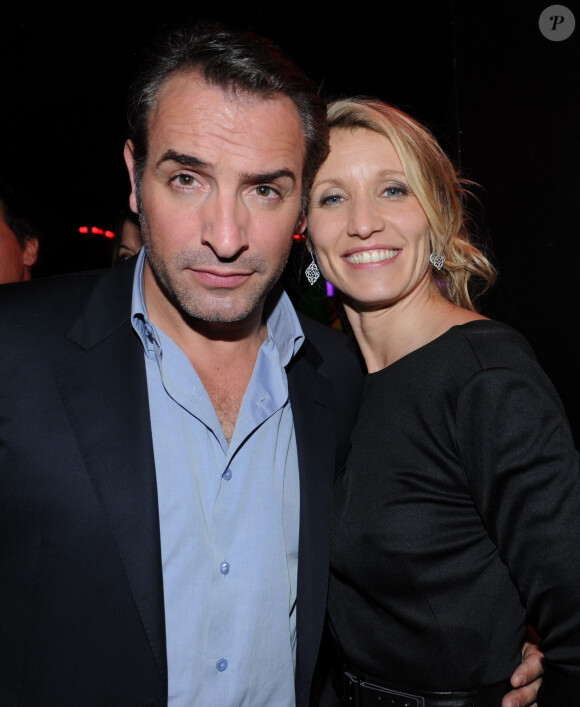Jean Dujardin et Alexandra Lamy - Archives - Soiree du film " Les infideles " aux Planches Le 17 Fevrier 2012