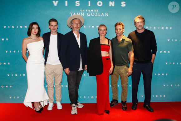 Yann Gozlan (réalisateur), Marta Nieto, Diane Kruger, Mathieu Kassovitz - Avant-première du film "Visions" au cinéma Pathé Wepler à Paris, France, le 29 août 2023. © Christophe Clovis / Bestimage 