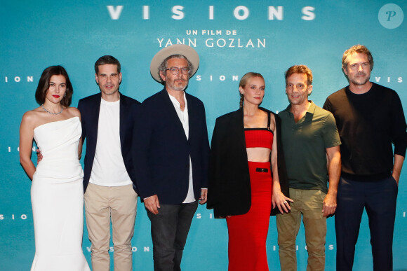 Yann Gozlan (réalisateur), Marta Nieto, Diane Kruger, Mathieu Kassovitz - Avant-première du film "Visions" au cinéma Pathé Wepler à Paris, France, le 29 août 2023. © Christophe Clovis / Bestimage 