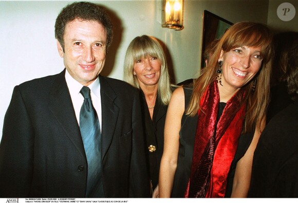 Michel Drucker et sa belle-fille Stéfanie Jarre et Dany Saval 