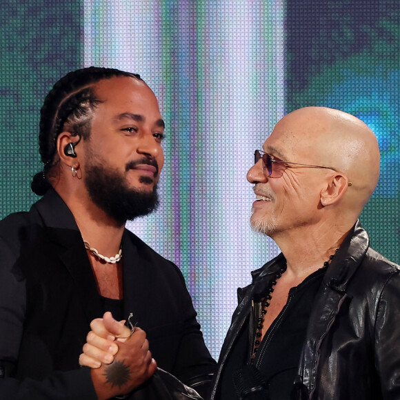 Exclusif - Slimane, Florent Pagny - Enregistrement de l'émission "Avec Florent, tout le monde ELA" à La Seine Musicale à Paris, diffusée le 1er septembre à 21h10 sur TF1 © Cyril Moreau-Dominique Jacovides / Bestimage 