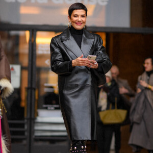 Exclusif - Cristina Cordula - Sorties du défilé de mode Haute-Couture Stéphane Rolland au Théâtre National de Chaillot lors de la Fashion Week Printemps-été 2023 de Paris, France, le 24 janvier 2023. © Pierre Perusseau/Bestimage 