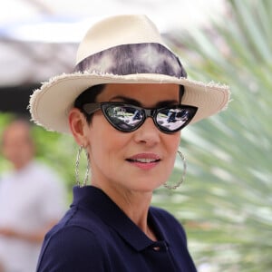 Cristina Cordula au village lors des internationaux de tennis de Roland Garros à Paris, France, le 2 juin 2019. © Jacovides-Moreau/Bestimage 