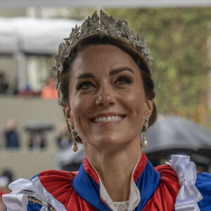 Catherine (Kate) Middleton, princesse de Galles,lors de la cérémonie de couronnement du roi d'Angleterre à Londres, Royaume Uni, le 6 mai 2023.