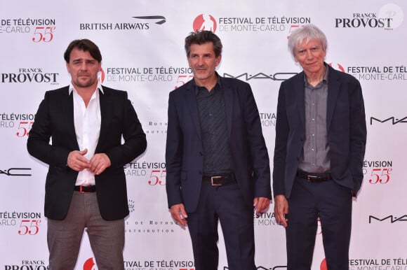 Thierry Godard, Fred Bianconi et Philippe Duclos - Photocall de la soirée d'ouverture du 55ème festival de télévision de Monte-Carlo à Monaco. Le 13 juin 2015