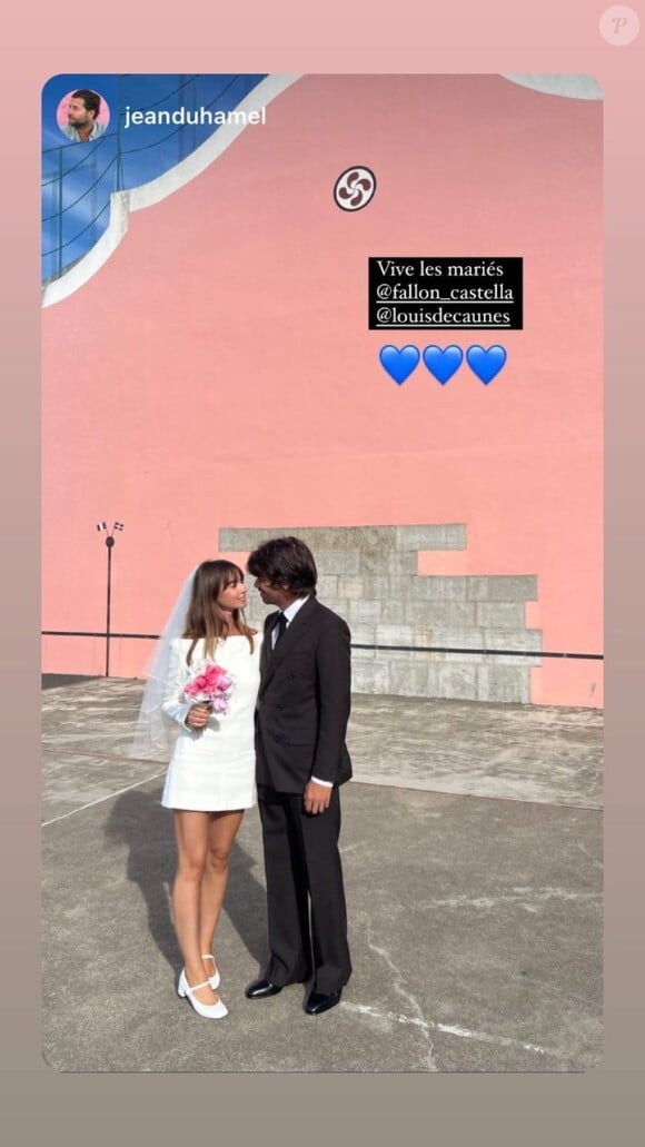 Il est marié à Fallon
Mariage de Louis de Caunes et Fallon, Instagram.