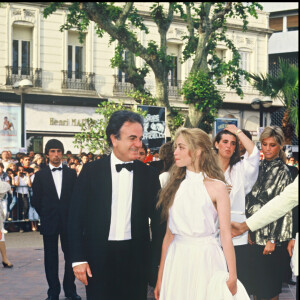 Emmanuelle et Guy Béart lors du Festival de Cannes en 1985