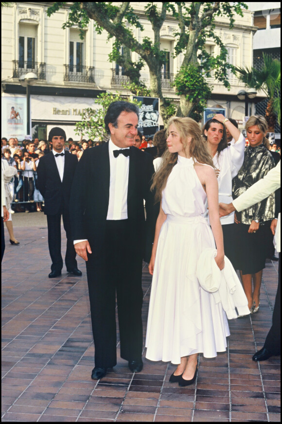 Emmanuelle et Guy Béart lors du Festival de Cannes en 1985