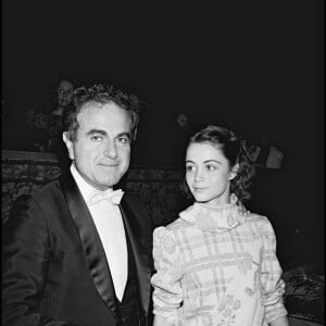 Guy Béart avec sa fille Emmanuelle à l'opéra (archive)