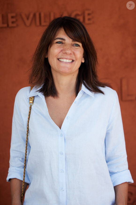 Estelle Denis au village lors des Internationaux de France de tennis de Roland Garros 2023, à Paris, France, le 4 juin 2023. © Cyril Moreau/Bestimage 